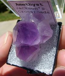 This  deep purple amethyst crystal shows incredible color