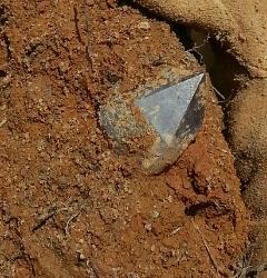 An amethyst crystal recently found in Warrenton Georgia