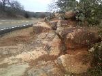 Llanite boulder outcrop