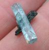 aquamarine beryl crystal with schor tourmaline crystals from Namibia